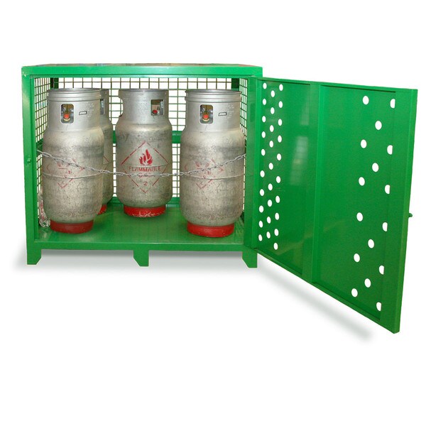 GSC6 Gas Cylinder Storage Cabinet - 6 Bottle | Gas bottle storage | AS4332 | Safety cabinets | Ecospill | Brisbane Sydney Melbourne Adelaide Perth | Canberra | Best gas bottle storage | best practic